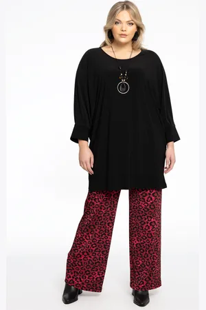 Yoek Broek Wide Leg RED LEO | Rood | Maat 38/40