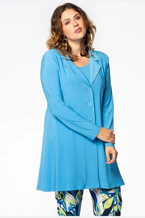 Yoek Blazer A-lijn | Blauw | Maat 38/40