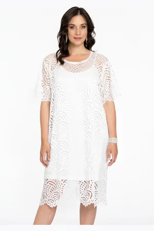 Yoek Jurk Tee | Beige | Maat 38/40