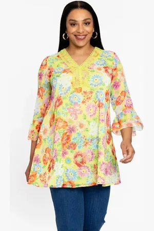 Yoek Tuniek wide bottom LIME | Groen | Maat 38/40