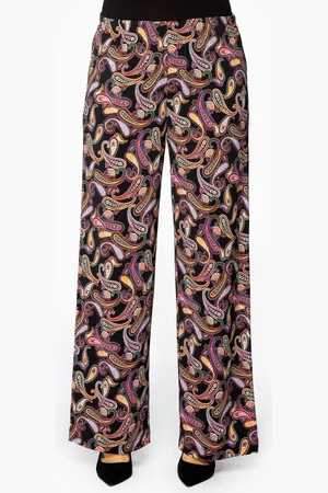 Yoek Broek PAISLEY | Zwart | Maat 38/40