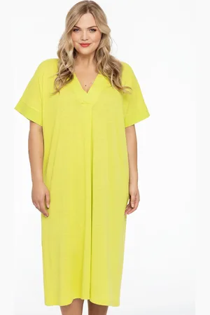 Yoek Jurk wijd COCOON | Groen | Maat 38/40