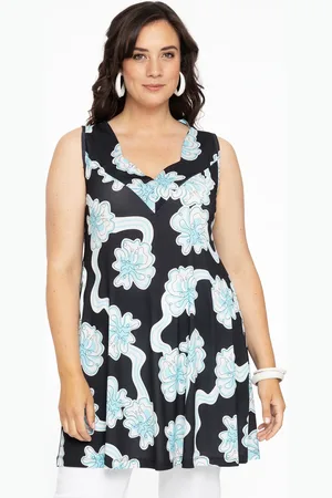 Yoek Singlet flare CALYPSO | Zwart | Maat 38/40