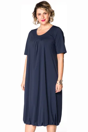Yoek Jurk met plooien COCO | Blauw | Maat S