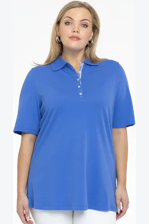 Yoek Polo-shirt flare | Indigo | Maat 42/44