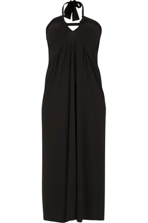 Yoek Jurk geplooid | Zwart | Maat 38/40