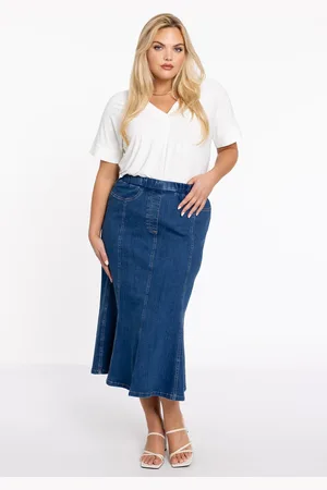 Yoek Rok slim flared Denim | Indigo | Maat 38/40