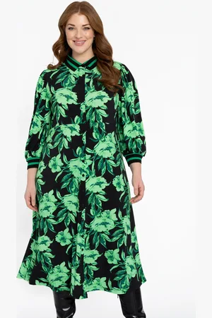 Yoek Jurk met hals FLORENCE | Zwart | Maat 38/40
