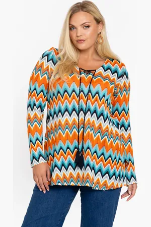 Yoek Flared tuniek SUNSET | Oranje | Maat 38/40