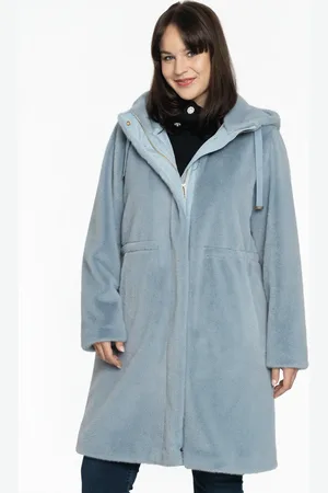 Yoek Parka fur | Licht Blauw | Maat 42