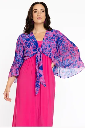 Yoek Bolero plisse FIERCE | Roze | Maat 38/40