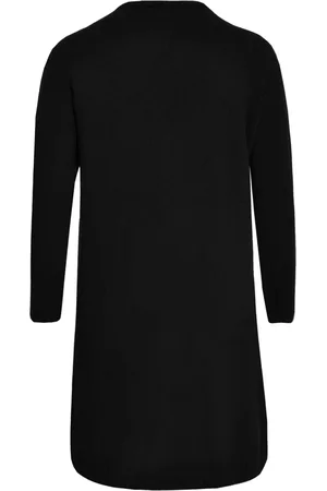 Yoek Cardigan met zakken | Zwart | Maat 38/40