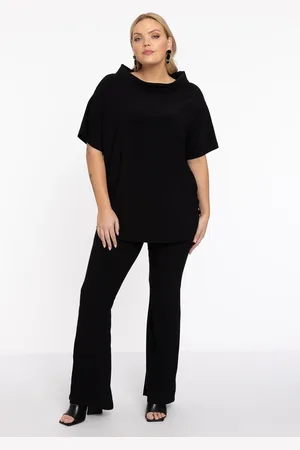 Yoek Broek bootcut | Zwart | Maat 38/40