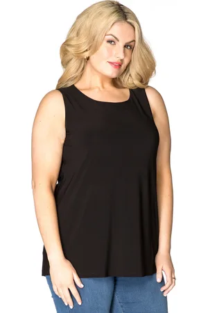Yoek Top relax fit | Zwart | Maat 38/40