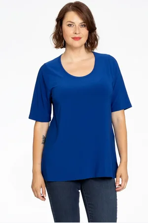 Yoek T-shirt A-lijn | Indigo | Maat 38/40