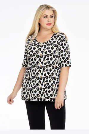 Yoek Shirt A-lijn FELINE | Bruin | Maat 38/40