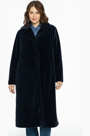 Yoek Jas fur | Blauw | Maat 42