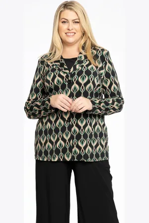 Yoek Korte blazer JADE | Zwart | Maat 38/40