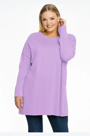 Yoek Trui vierkant cashmere | Licht Paars | Maat 38/40