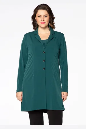 Yoek Blazer long | Groen | Maat 38/40