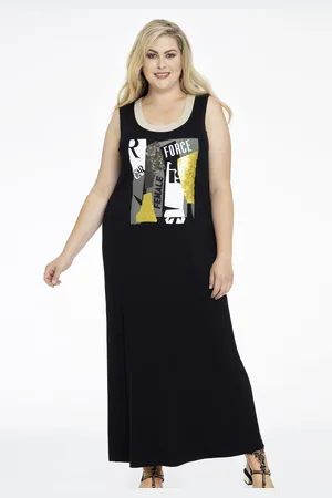 Yoek Jurk lang FEMALE | Zwart | Maat 38/40