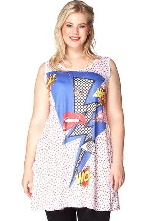 Yoek Singlet wide bot WOW! | Wit | Maat S