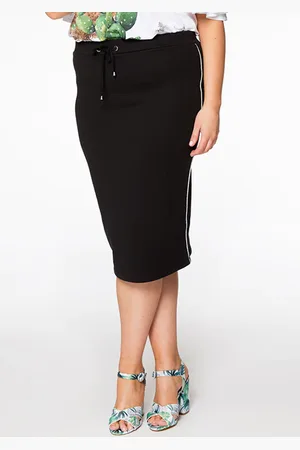Yoek Skirt tube sweat | Zwart | Maat S