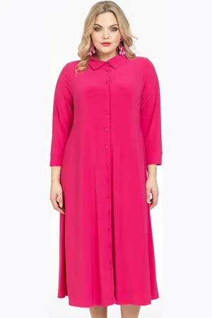 Yoek Lange blouse-jurk | Roze | Maat 38/40