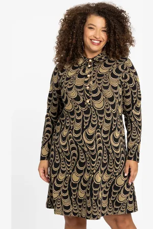 Yoek Dress polo CIRCLE | Zwart | Maat 42/44