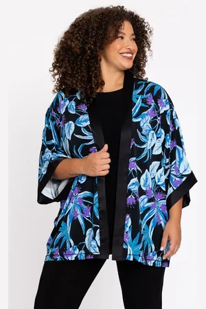 Yoek Kimono kort | Blauw | Maat 38/40
