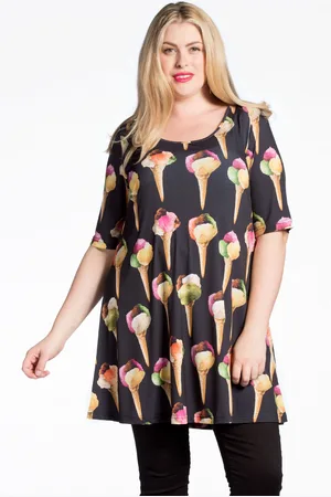 Yoek Tuniek wide bot ICECREAM | Zwart | Maat S