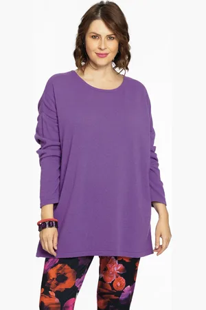 Yoek Trui vierkant cashmere | Paars | Maat 38/40