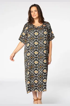 Yoek Midi jurk AFRICA | Wit | Maat 38/40