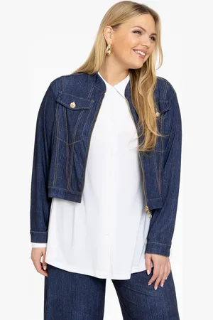 Yoek Kort jasje DENIM | Blauw | Maat 38/40