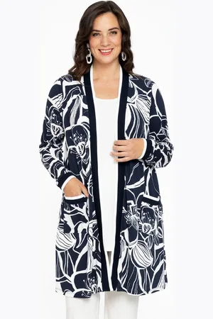 Yoek Cardigan SKETCH | Blauw | Maat 38/40
