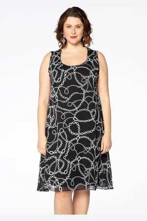 Yoek Jurk TIFFANY | Zwart | Maat 38/40