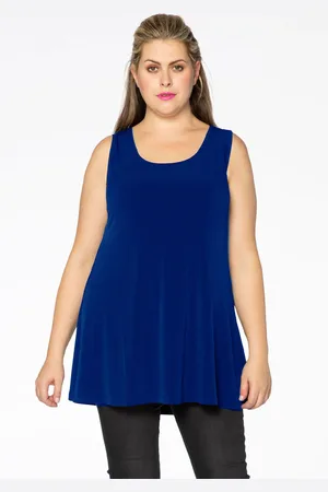 Yoek Top flare | Indigo | Maat 38/40