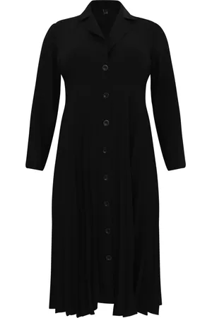Yoek Cardigan PLISSÉ | Zwart | Maat 38/40