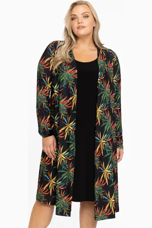Yoek Cardigan met plooien BOTANICA | Groen | Maat 38/40