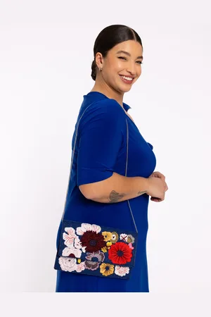 Yoek Clutch met bloemen