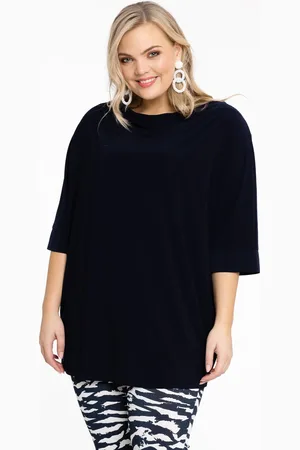Yoek Shirt kimono mouw | Blauw | Maat 38/40