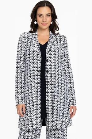 Yoek Blazer A-lijn | Beige | Maat 38/40