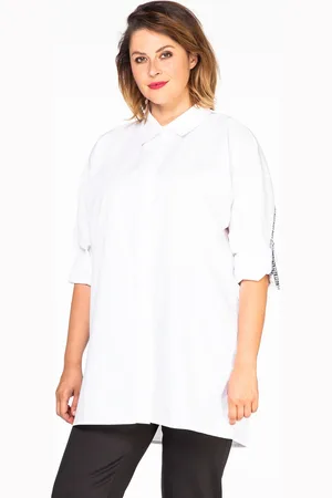 Yoek Blouse sleeve tape | Wit | Maat 38/40