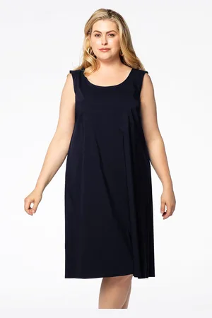 Yoek Jurk A-line STRETCH | Blauw | Maat 38/40