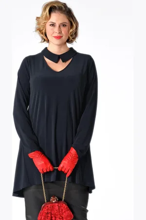Yoek Tuniek met kraagje | Blauw | Maat S