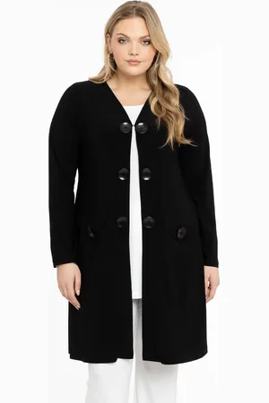 Yoek Vest met knopen | Zwart | Maat 38/40