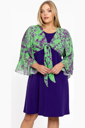 Yoek Bolero plisse FIERCE | Groen | Maat 38/40