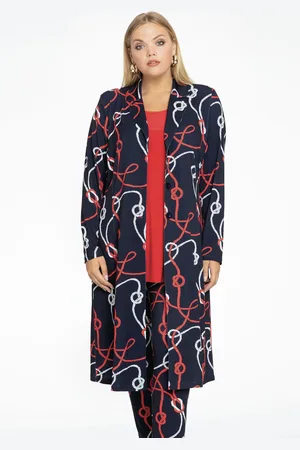 Yoek Blazer extra lang NAUTIQUE | Blauw | Maat 38/40