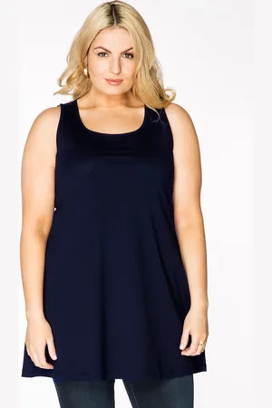 Yoek Top flare | Blauw | Maat 38/40
