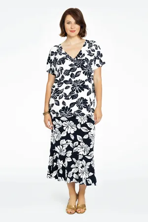 Yoek Rok met ruches HARPER | Blauw | Maat 38/40